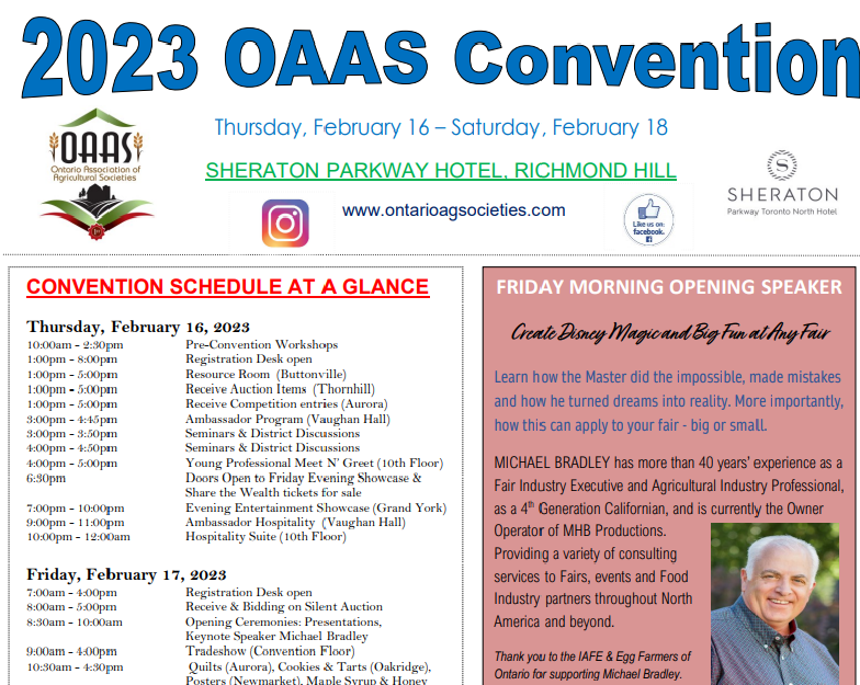 2023 OAAS Convention NEWS